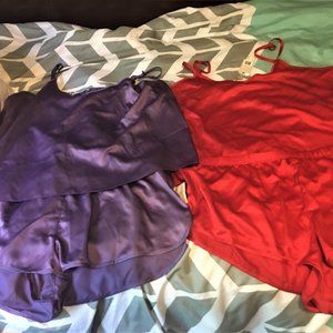 2 Sets of NWT Satin Baby Doll Pajamas XL